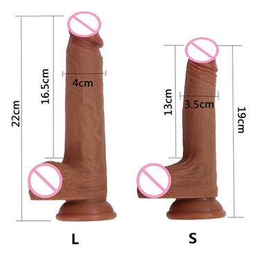 RoHS Reusachtige Valse Penis met Bal IPX6 35mm Kunstmatige Penis voor Vrouwen