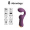 ABS van de de Vlek de Vrouwelijke Vibrator van Siliconeg het Geslachtsstuk speelgoed 50dbs Clit Stimulator van het Massagetoverstokje