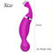 De purpere Navulbare Clitoral-ABS van het Stimulatorsilicone Vrouwelijke Stimulator van Clit